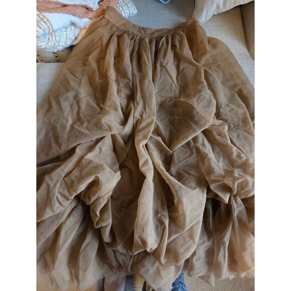 Cider brand tulle brown layered skirt free shipping size small new with tags - Picture 1 of 10